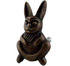 Antique Rabbit Iron Dresser Knob